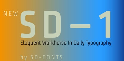 SD one Font Poster 2