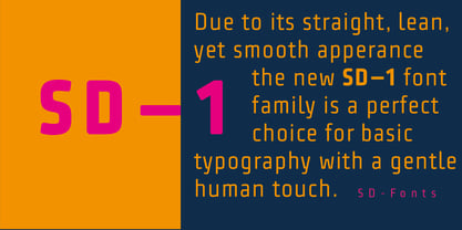 SD one Font Poster 9