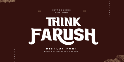 Think Farush Font Poster 1