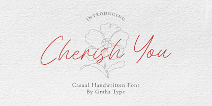 Cherish You Font Poster 1