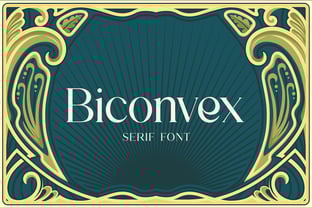 Biconvex Font Poster 1