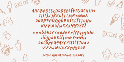 Caramel Sauce Font Poster 9
