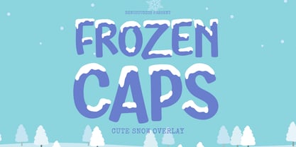 Frozen Caps Font Poster 1