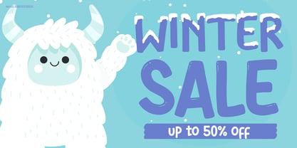 Frozen Caps Font Poster 3