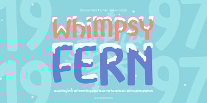 Frozen Caps Font Poster 4