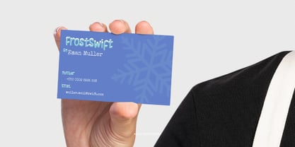 Frozen Caps Font Poster 9