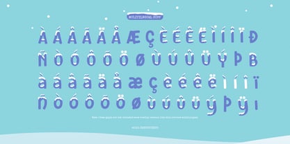 Frozen Caps Font Poster 11