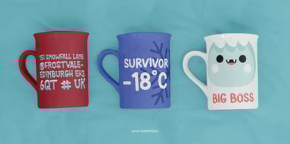 Frozen Caps Font Poster 8