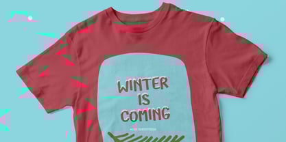 Frozen Caps Font Poster 7