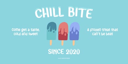 Frozen Caps Font Poster 6