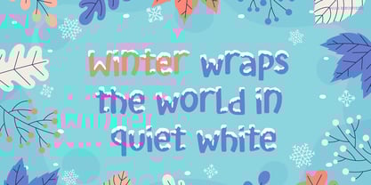 Frozen Caps Font Poster 2