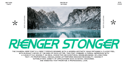 Chageria Font Poster 3