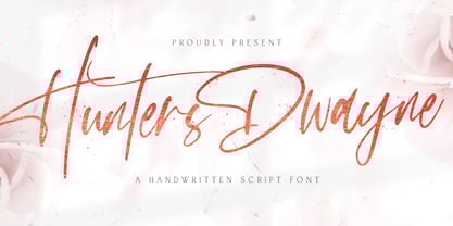 Hunthers Dwayne Font Poster 1