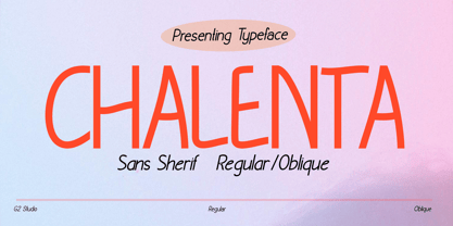 Chalenta Font Poster 1