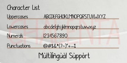Chalenta Font Poster 2