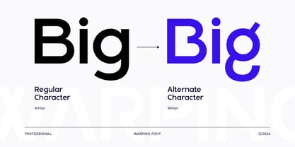 Warping Font Poster 6
