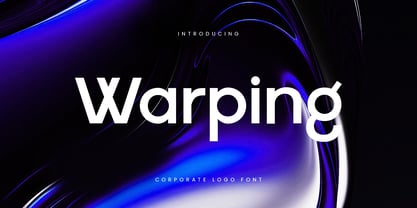Warping Font Poster 1