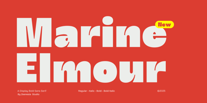 Marine Elmoure Font Poster 1