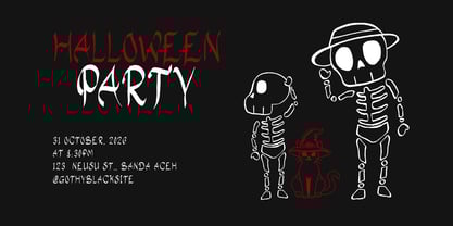 Gothy Black Font Poster 3