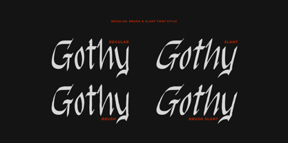 Gothy Black Font Poster 12