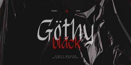 Gothy Black Font Poster 1