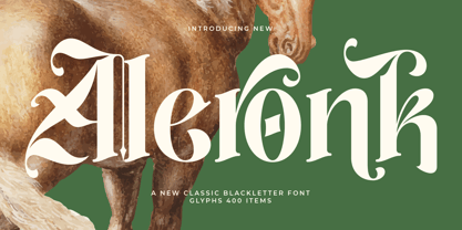 Aleronk Font Poster 1