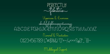 Perfectly Fabulous Font Poster 7