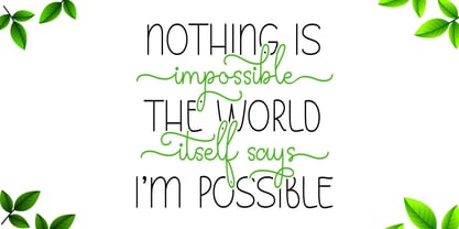 Perfectly Fabulous Font Poster 2