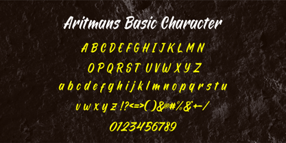Aritmans Font Poster 2