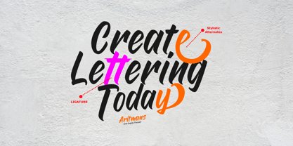 Aritmans Font Poster 5