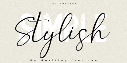 Simple Stylish Font Poster 1
