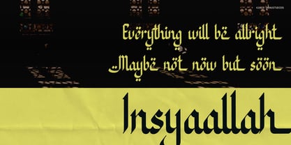 Al Laylie Font Poster 5