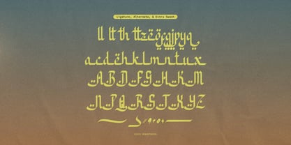 Al Laylie Font Poster 12