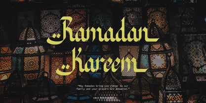 Al Laylie Font Poster 3