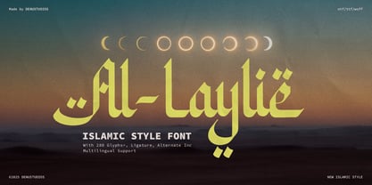 Al Laylie Font Poster 1