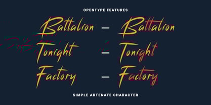 Battyon Font Poster 2