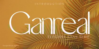 Ganreal Font Poster 1