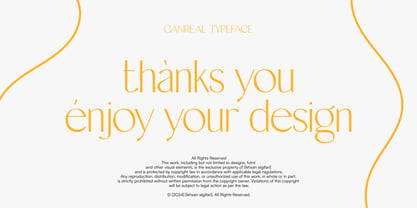 Ganreal Font Poster 8