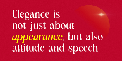 Bellavie Font Poster 4