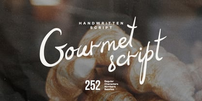 Gourmet Font Poster 1
