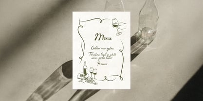 Gourmet Font Poster 8