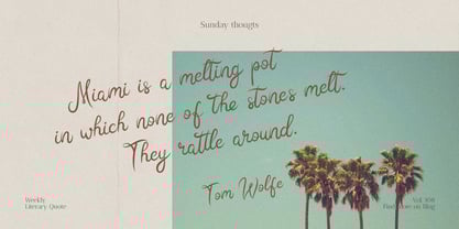 Sunday Dreams Font Poster 4
