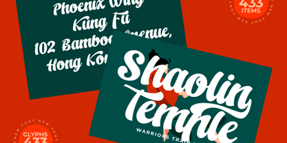 Kungfu Flame Font Poster 5