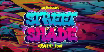Street Shade Font Poster 1