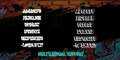 Street Shade Font Poster 2