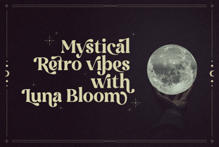 Luna Bloom Font Poster 2