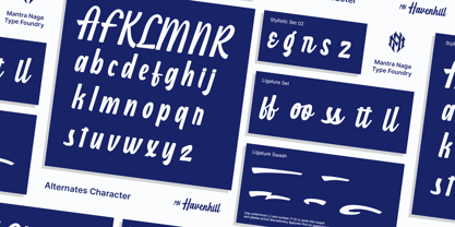 MN Havenhill Font Poster 8