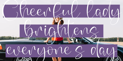 Kavender Aquilegia Font Poster 6