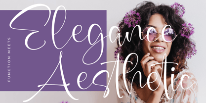 Kavender Aquilegia Font Poster 3