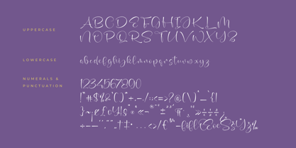 Kavender Aquilegia Font Poster 7